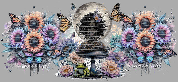 16oz Sunflower Girl-SU-62